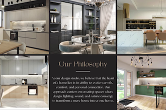 kitchen interior design and realistic 3d rendering