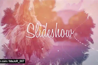 create ink reveal professional photo slideshow video