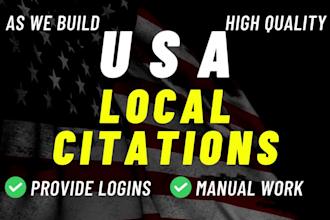 do top 200 USA local citations and local listings for your business