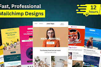 create mailchimp email template design within 12 hours