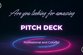 design professional investor pitch decks for startups and business