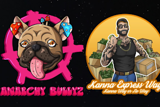 create a cartoon mascot logo design in high quality