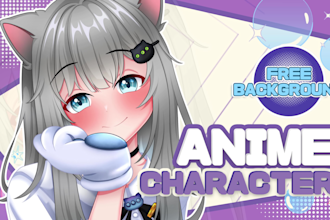 draw anime pfp, vtuber fanart, and character design for you