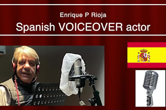 be your profesional voice over in spanish castilian
