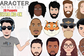 design and rig awesome puppet for adobe character animator