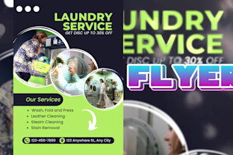 design a professional and eyecatching flyer or brochure for your business