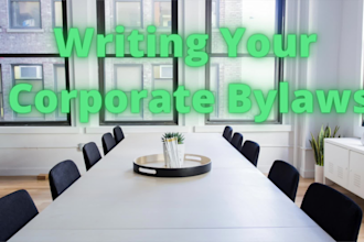 write your corporate nonprofit bylaws