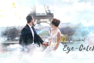 do cinematic wedding video editing or party video edit