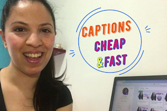 add subtitles or captions cheap and fast
