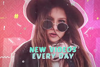 make vlog youtube logo intro and promo video animation