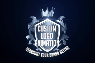 create perfect custom logo animation intro in 24 hrs