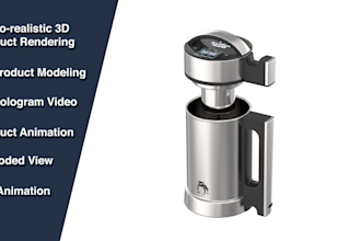 do 3d product modeling, realistic rendering, and  product animation