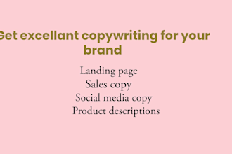 do creative website copywriting for your brand