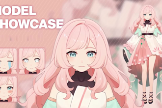 draw and rigging live2d model, vtuber model, vtuber rigging, 2d vtuber avatar