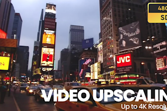 upscale and enhance your video to 4k, 60fps with ai color correction