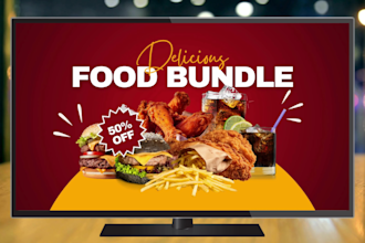 do tv menu or digital menu board for restaurant menu design