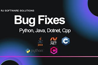 fix, debug, review your python, java, dotnet, c, cpp and all coder