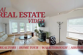 do ai real estate walkthrough property tour and listing video