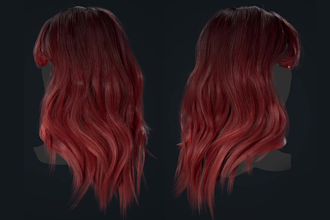 create 3d game ready haircards for realtime characters