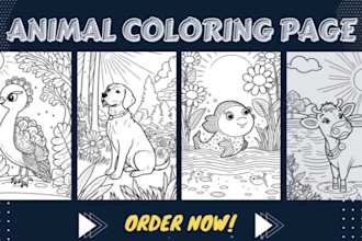 make black and white coloring book page for kids and adults