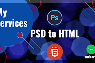 convert responsive PSD to HTML with bootstrap