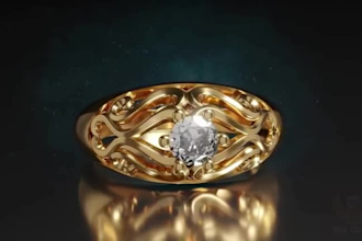 model 3d jewelry, cad model, necklace, retouch, ring, pendants jewelry animation