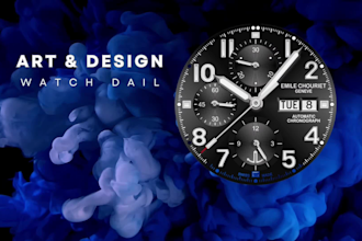 do watches design professional custom realistic watch design
