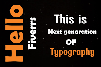 custom kinetic typography video for send your message
