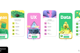 design UI and UX user interface screens for apps and website