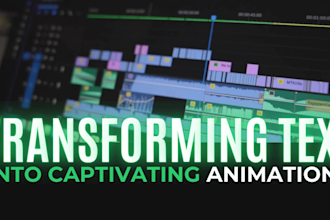 create kinetic typography animated video within 4 hours