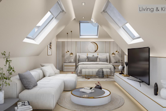 interior 3d renders and 360 panorama of apartment, house