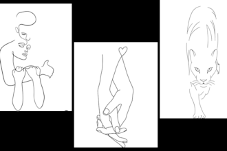 fine line tattoo design draw a minimalist line art