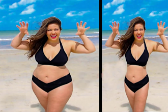 reduce body and face slimming,body beauty, shape, and face retouching