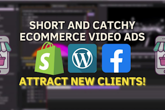 edit tiktok shop, amazon and facebook ads ecommerce videos