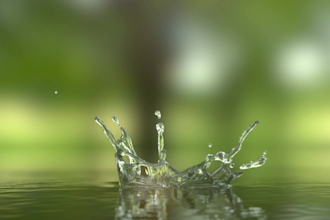 create water dropping logo animation 4k