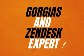 set up zendesk and gorgias CRM chatbot helpdesk customer support