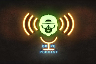 do an awesome podcast neon intro, podcast logo animation neon light intro video