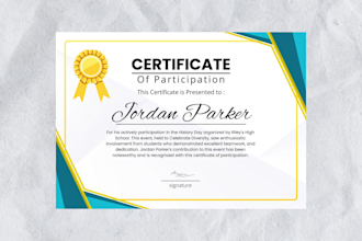 make a certificate, diploma or awards design in 24 hours