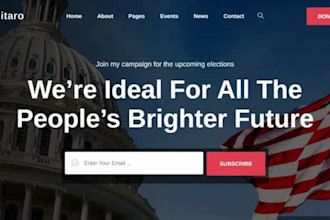 design political website campaign website election website electoral website