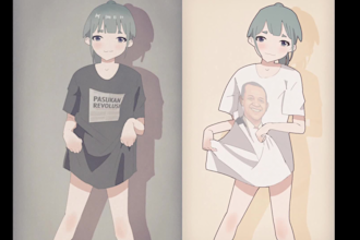 make 2d anime animation or looping GIF animation