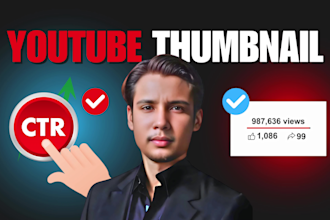 design 10 custom youtube thumbnails to increase your video clicks