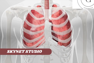 create 3d medical animation skeletal human anatomy orthopedic surgery 3d model