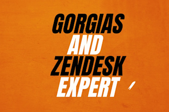 set up zendesk and gorgias CRM customer support