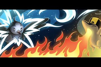 illustrate cute or cool pokemon art commissions