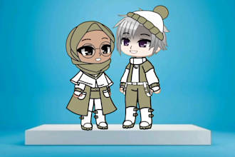 create a profesional gacha club oc based on your need