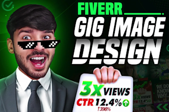 design premium fiverr gig image, thumbnail, picture or cover