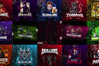 design your mascot esports, clan, twitch gaming logo