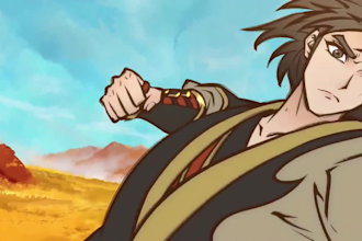 create 2d anime fighting 2d japanese anime style 2d animated music video