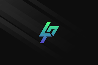 design simple monogram logo for esports, twitch, gaming
