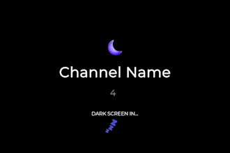 create unique black screen nature sound videos